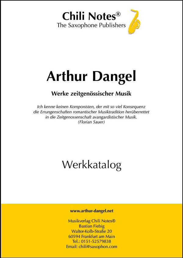 Arthur Dangel Werkkatalog